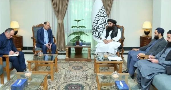 Дидори сафири Тоҷикистон бо Амирхон Муттақӣ дар Кобул