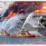 Оташсӯзӣ дар нови ҳавопаймобари амрикоӣ